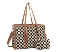 Borsa hobo da donna in pelle PU morbida borsa a tracolla retrò borsa a tracolla grande capacità borsa hobo borsa regolabile per viaggi, shopping, lavoro, uso sociale quotidiano, Marrone, 44.5*16*33cm