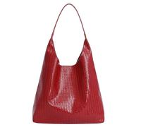 Borsa Hobo PU SCOUGA SCOUCA SCOUGA PER SCHEDA PER DONNE LAVORARE VIAGGI OGGI EVERTENE (ROSSO)