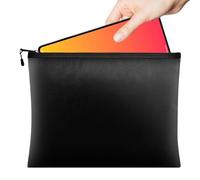 Borsa ignifuga in fibra di vetro, 24 x 34 cm, per la sicurezza antincendio | Organizer sicuro e innocuo | Porta documenti per conservare collezioni di monete, elettronici, opere d'arte