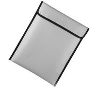 Borsa Ignifuga per Documenti 1000° Chiusura a Zip | Tessuto in Fibra di Vetro Silicone, Bordi Resistenti, per Certificati e Polizze in Casa