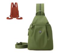 Borsa impermeabile a 2 vie, borsa da viaggio convertibile, antifurto multi-scomparto, per donne, fitness, pendolarismo, viaggi, Verde