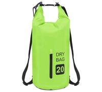 Borsa Impermeabile con Cerniera Verde 20 L in PVC