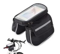 Borsa Impermeabile da Manubrio per Bici con Tasca per Cellulare | Custodia per Touch Screen - Borse da ciclismo con 3 Comparti Portaoggetti