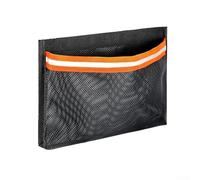 Borsa impermeabile dell'organizzatore di stoccaggio marino, borsa di stoccaggio della barca dell'organizzatore del poliestere dell'acqua con strisce di sicurezza per il campeggio marino nero