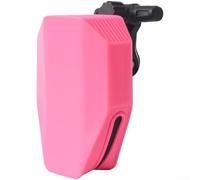 Borsa impermeabile in silicone per sellino bici costruita per adattarsi alla maggior parte dei binari di sella con sgancio rapido per bici da strada e mountain bike (rosso rosa)