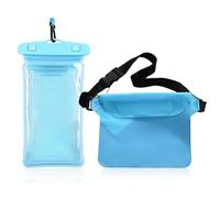 Borsa Impermeabile Mare, Marsupio Impermeabile con Cintura Regolabile, Marsupio Porta Cellulare, Custodia Smartphone, Subacquea Universale per Spiaggia Nuoto, Canottaggio, Pesca, Vela, Escursioni