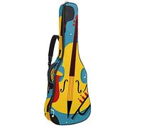 Borsa impermeabile per chitarra con cerniera morbida per basso chitarra acustica e classica folk chitarra elettrica Jazz poster vettoriale