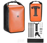 Borsa impermeabile per forcella anteriore della bicicletta, 10 l, con supporto a sgancio rapido, per lunghe distanze e pendolari (1 set arancione)