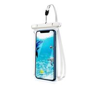 Borsa Impermeabile per Smartphone Borsa Galleggiante Trasparente Con | Antipolvere per Spiaggia Crociera Nuoto Kayak Immersioni Viaggi e Vacanze Bianco