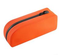 Borsa impermeabile per tubo superiore in TPU, custodia per bicicletta da strada, 0,75 l, compatibile con la maggior parte delle dimensioni del telaio per bici da strada e montagna (arancione vivace)