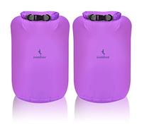 Borsa Impermeabile - Set Di 2 Pezzi Da 10l/20l/40l/70l, Borsa Leggera Per Sport Acquatici All'Aperto, Chiusura Di Sicurezza, Per Kayak, Gita In Barca, Canoa, Rafting E Nuoto (Viola, 70L)