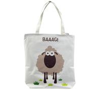 Borsa in Cotone con Zip Pecora BAAAG