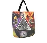 Borsa in cotone XL gatto borsa della spesa