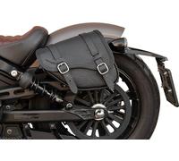 Borsa in cuoio con apertura magnetica rapida compatibile con modelli di moto Indian Scout Bobber 2018-2024, Scout Rogue, Scout Twenty, Scout Bobber sixty 100% Made in Italy (Cuoio Rugato, Sinistra)