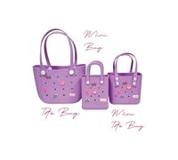 Borsa in EVA Lilla Tinta Unita Click