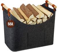 Borsa in Feltro per Legna Da Ardere, Cesto Portalegna XL per Cesto in Feltro Con
