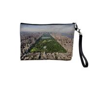 Borsa in lino - New York Manhattan Central Park Città USA - Astuccio per trucco in tela effetto lino, 23,5 x 15 cm, Central Park 2, 23.5 x 15 cm, Astuccio per il trucco
