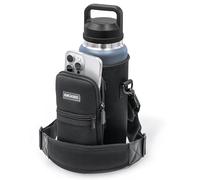 Borsa in neoprene per borraccia Yeti Rambler da 1020 ml, con tracolla regolabile, custodia imbottita isolata, tasca rimovibile per telefono e accessori (cinghia da polso integrata)