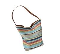 Borsa in paglia alla moda, pratica borsa ascellare dal design intrecciato, adatta per picnic, mercato e borsa da spiaggia