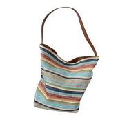 Borsa in paglia alla moda, pratica borsa ascellare dal design intrecciato, adatta per picnic, mercato e borsa da spiaggia