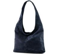 Borsa in pelle Borsa a tracolla Borsa a tracolla Dirstasche Wildleder T150, Colore:Dark Blue