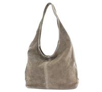 Borsa in pelle Borsa a tracolla Borsa a tracolla Dirstasche Wildleder T150, Colore:pietra