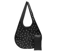 Borsa in pelle da donna - Borsa a tracolla Y2K, borsa a tracolla in pelle PU per donna | Tote Bag Y2K, borsa a tracolla alla moda per la vita quotidiana, i viaggi, il lavoro, lo shopping, Nero , Se