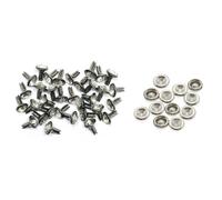 Borsa In Pelle Decorata Con Rivetti In Strass E Metallo 7/8/10Mm