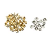 Borsa In Pelle Decorata Con Rivetti In Strass E Metallo 7/8/10Mm