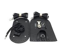 Borsa in pelle lavorata a maglia all'uncinetto con fondo per chiodi, per la realizzazione di