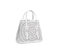 Borsa in pelle New Summer Style Design di nicchia Diagonale Crossbody Bag Borsa da donna in vera pelle, Bianco, 20*10*17cm