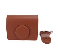 Borsa in pelle per fotocamera istantanea Cufaee, mini borsa protettiva per fotocamera istantanea, custodia protettiva per fotocamera per gli elementi essenziali del fotografo (Marrone)