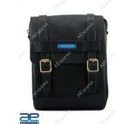 Borsa In Pelle Per Moto AJS BSA TRIUMPH ROYAL ENFIELD Nera