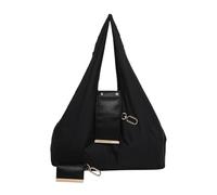 Borsa in pelle PU alla | Borsa compatta per la spesa | Borsa a tracolla grande capacità per donne ragazze e studenti | ideale per viaggi e shopping all'aperto scuola, Nero, descrizione