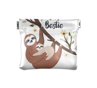 Borsa in pelle PU per cosmetici, per donne e ragazze, con scritta "Mama Is My Bestie", Multicolore, 1 size, Moderno/adattabile