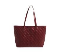 Borsa In Pelle PU Per Donna Trapuntata In Reticolo Diamanti Unita Spalla Ascellare Con Cerniera Capacità In Pelle PU
