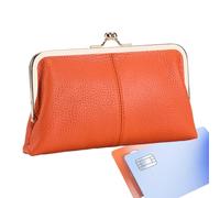 Borsa in pelle vintage - borsa per monete a di bacio | Portafoglio a borsetta di moneta con chiusura | Flora floreale della chiusura in pelle, borse a metallo a cornice, piccole borse i