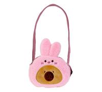 Borsa in peluche capibara,Portafoglio in peluche capibara | Borsa in peluche con borsa in carpincho diagonale del fumetto | Borsa in peluche regolabile, portafoglio a forma di animale per lla, Rosa