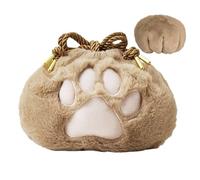 Borsa in peluche con coulisse, borsa per il trucco con di gatto - Organizer da toilette dal design unico con di gatto - Custodia per trucchi, piccole borse per cosmetici, portatile, chiusura con couli