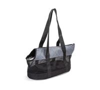 Borsa in rete per animali domestici con design traspirante e resistente, ideale per trasportare piccoli animali domestici in modo sicuro e confortevole.