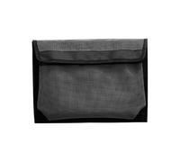 Borsa in rete per barca, confezione con passanti autoadesivi, custodia da 13,7x9,8 pollici con grande capacità, robusto portautensili in nylon, rete portaoggetti marina in stile nero, organizer per at