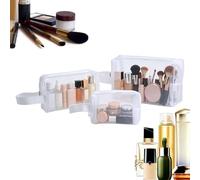 Borsa in rete per cosmetici 3 Pezzi, Portatile con Cerniera, da Viaggio