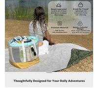 Borsa in Rete per La Spiaggia, Portatile E Leggera, Ideale per Il Nuoto E Lo