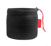 Borsa in rete traspirante per riporre oggetti all'aperto, leggera e anti collisione, per attrezzi da campeggio, perfetta per pentole e stoviglie (17 x 17 cm)