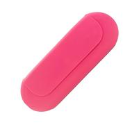 Borsa in silicone per pennelli da trucco, 21 x 7,6 x 2,8 cm, portatile, per cosmetici, pennelli di bellezza, organizer per trucchi, viaggi, all'aperto, interni, casa, Rosa acceso, Refer to description