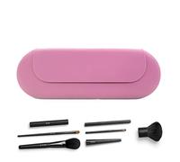 Borsa in silicone per pennelli da trucco, custodia per pennelli da trucco, porta pennelli da trucco, borsa per cosmetici, organizer per trucchi, borsa per cosmetici da viaggio, Viola, Refer to