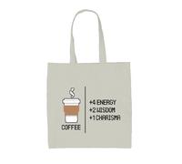 Borsa In Tela 8 Bit - Caffè - Pixel Retro Nerdy Geeky RPG