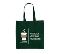 Borsa In Tela 8 Bit - Caffè - Pixel Retro Nerdy Geeky RPG