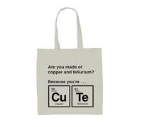 Borsa In Tela Con Elemento Periodico - Regalo Per La Tavola Periodica