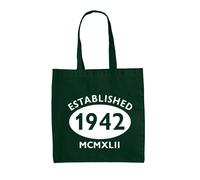 Borsa In Tela Con Numeri Romani - Compleanno 82° Regalo - Fondato Nel 1942